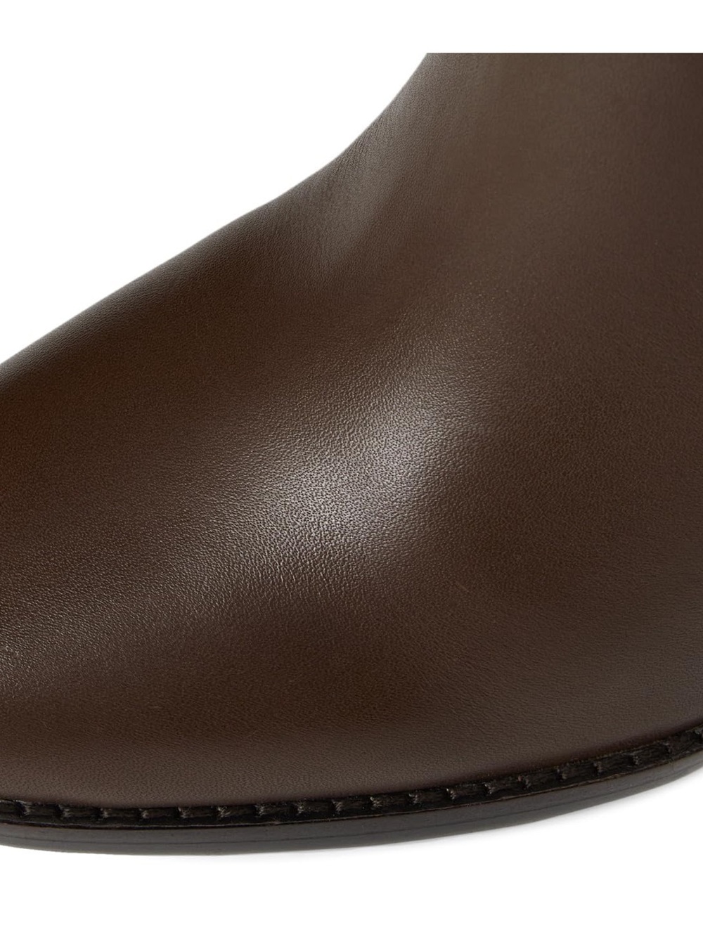 Lauren Ralph Women's, Collins Calfskin Tall Boots Heel, Dark Hickory, 8.5 M - Picture 7 of 7